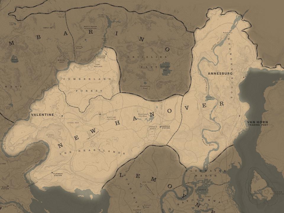 halstørklæde Sindssyge idiom New Hanover | Red Dead Redemption 2 Locations & Map