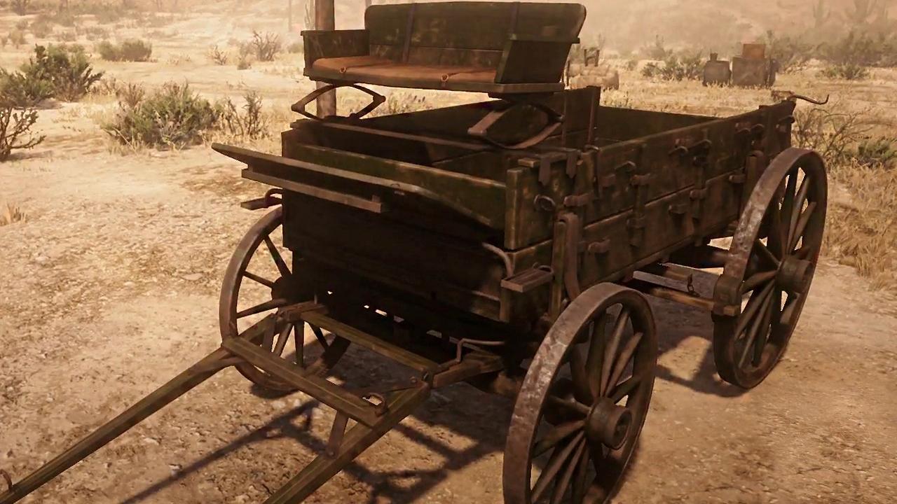 Large Delivery Wagon Red Dead Redemption 2 Vehicles Transport Large Delivery Wagon Red Dead Redemption 2 Vehicles Transport